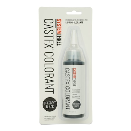 System Three Resins CastFX Liquid Colorant, Crescent Black, 4oz 0581S06